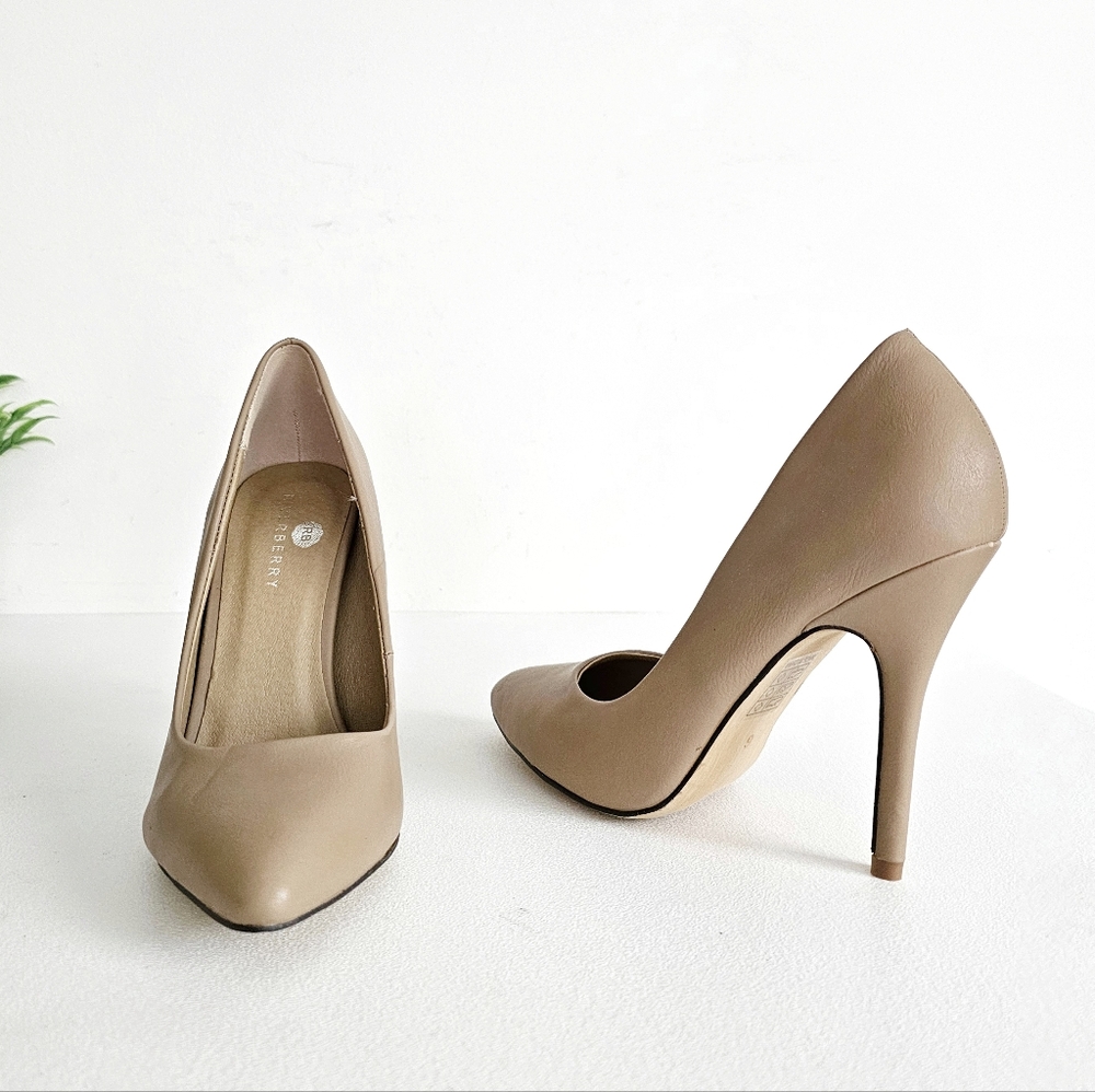 Elegant Beige Stiletto Heels